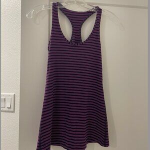 Purple and Black Striped LuluLemon Tank